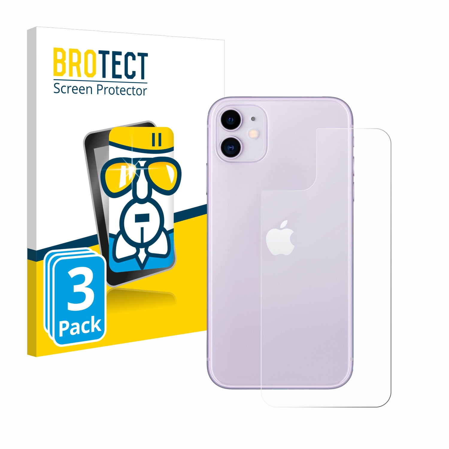 BROTECT 3x Airglass klare Schutzfolie(für iPhone 11) Apple