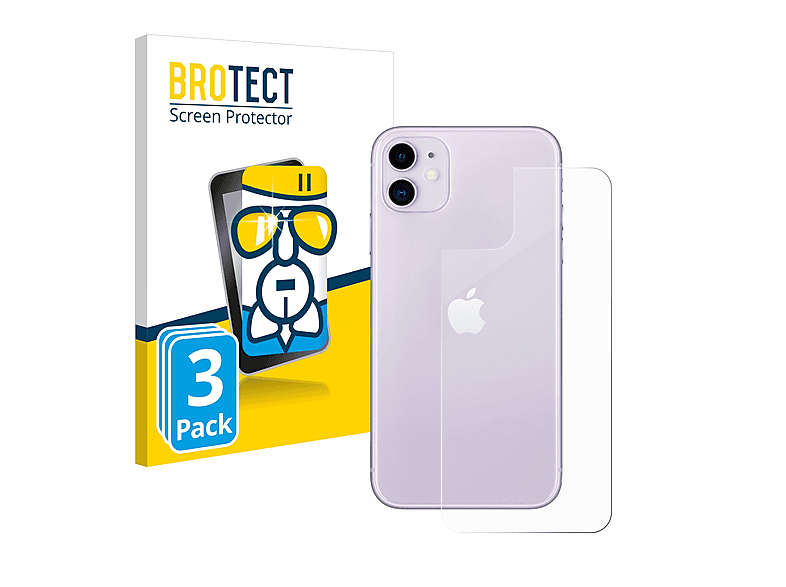 BROTECT 3x Airglass klare Schutzfolie(für Apple iPhone 11)
