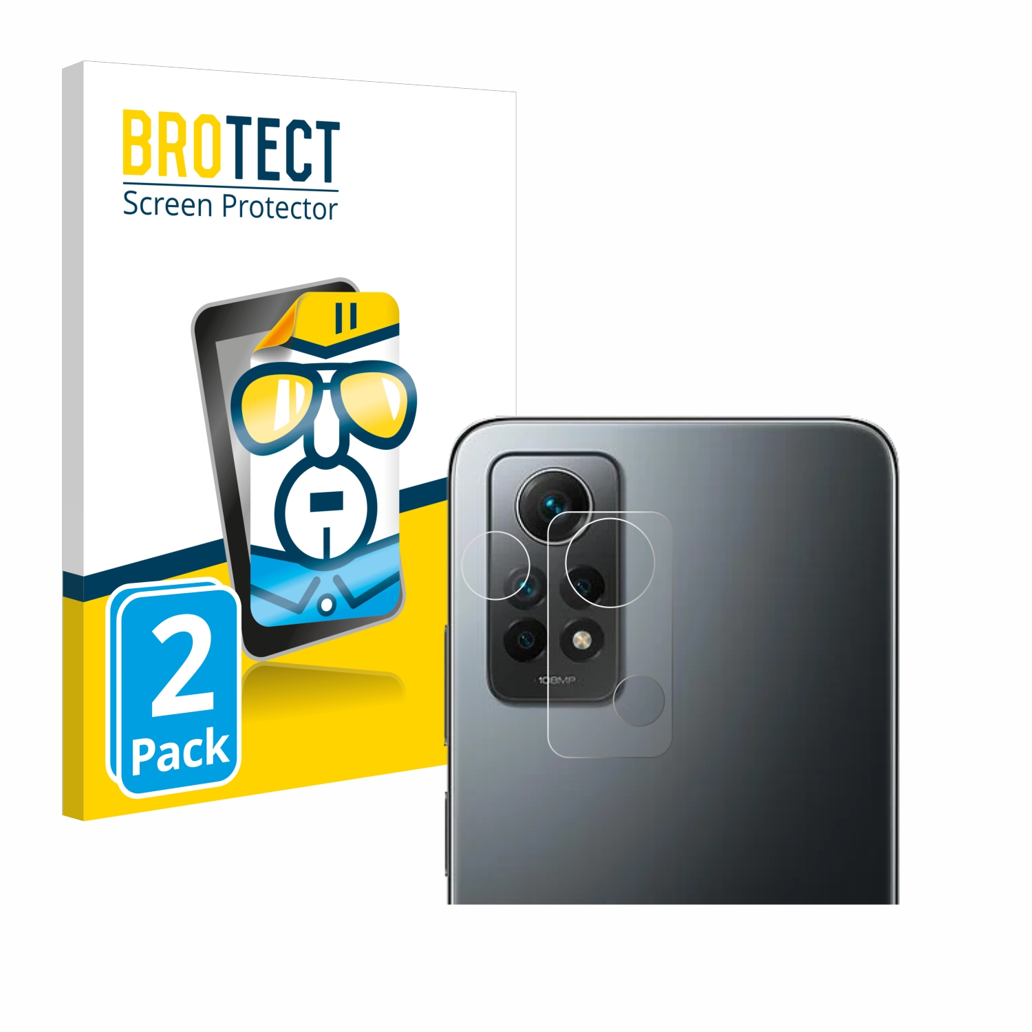 BROTECT 2x klare Pro 12 Note Xiaomi Schutzfolie(für Redmi 4G (case-friendly))