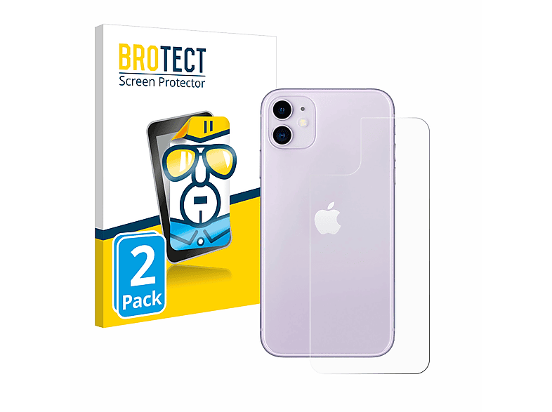 BROTECT 2x klare Schutzfolie(für Apple iPhone 11)