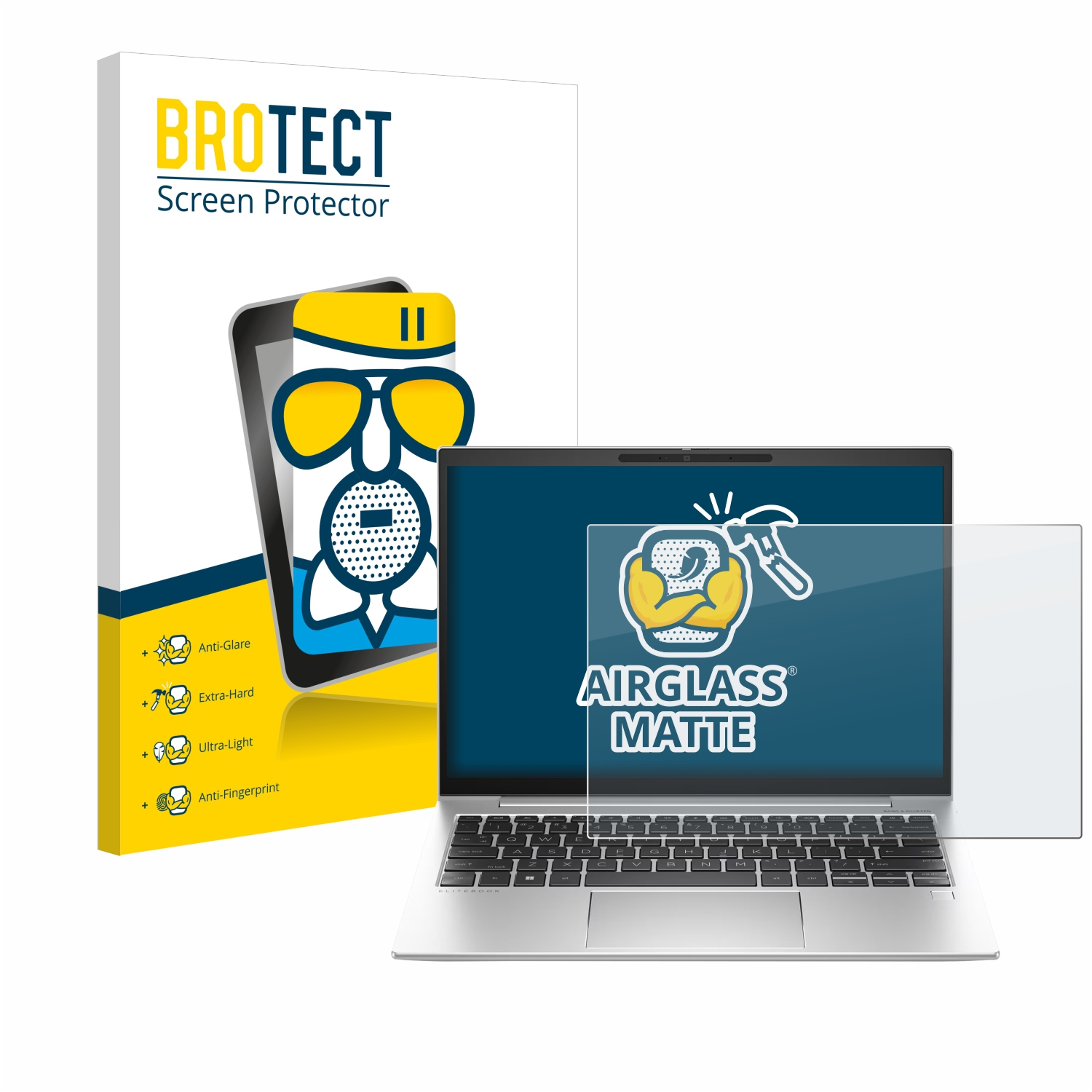 BROTECT Airglass matte Schutzfolie(für EliteBook Laptop-PC) HP G10 830