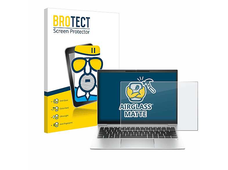 BROTECT Airglass matte Schutzfolie(für HP G10 830 EliteBook Laptop-PC)