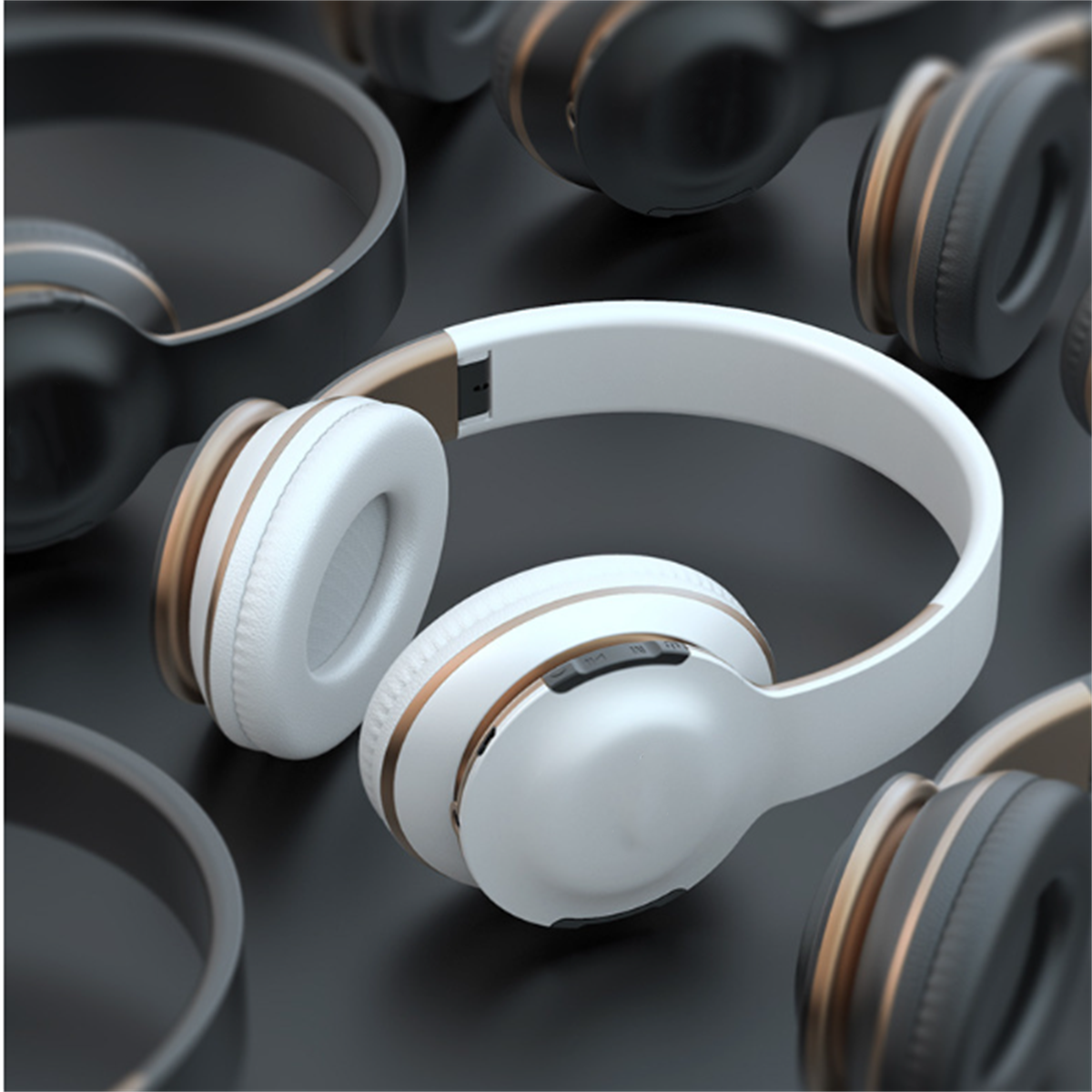 Sitz Spielspaß, Ohren Bluetooth Kopfhörer Bluetooth Schwarz Schwarzes Bluetooth-Over-the-Head-Headset - ENBAOXIN und auf Bequemer Over-ear den