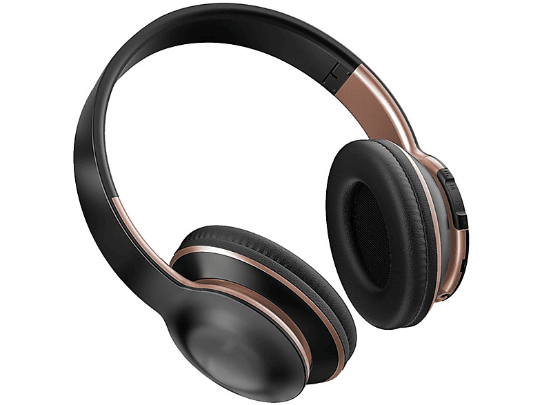 ENBAOXIN Schwarzes Bluetooth-Over-the-Head-Headset Spielspaß, Schwarz - Bluetooth Over-ear auf Kopfhörer Sitz Bluetooth Ohren und den Bequemer