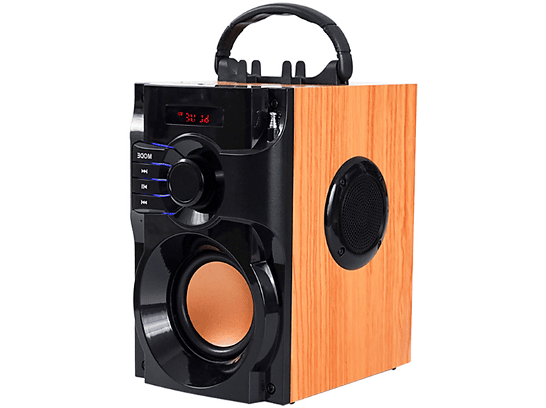 ENBAOXIN Lautsprecher Kabelloser Bluetooth-Lautsprecher Plug-in Mini Tragbarer Outdoor-Lautsprecher, Lautsprecher, Orange