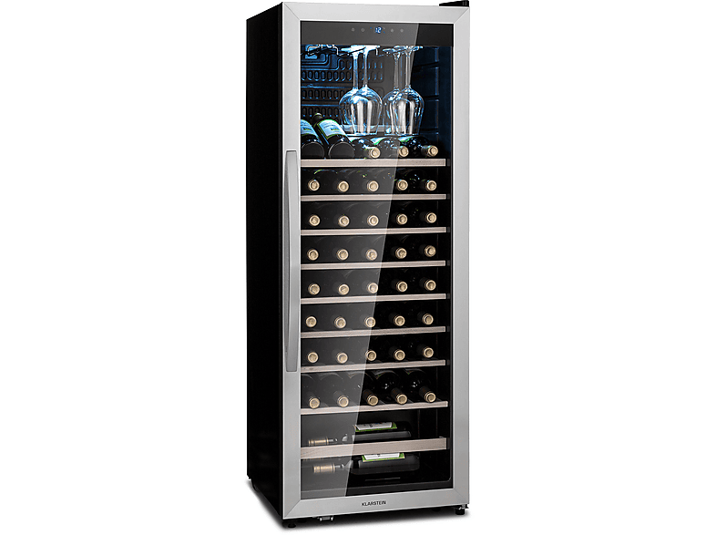 KLARSTEIN Vinamour 46 bottle Uno Weinkühlschrank (EEK G, Edelstahl)