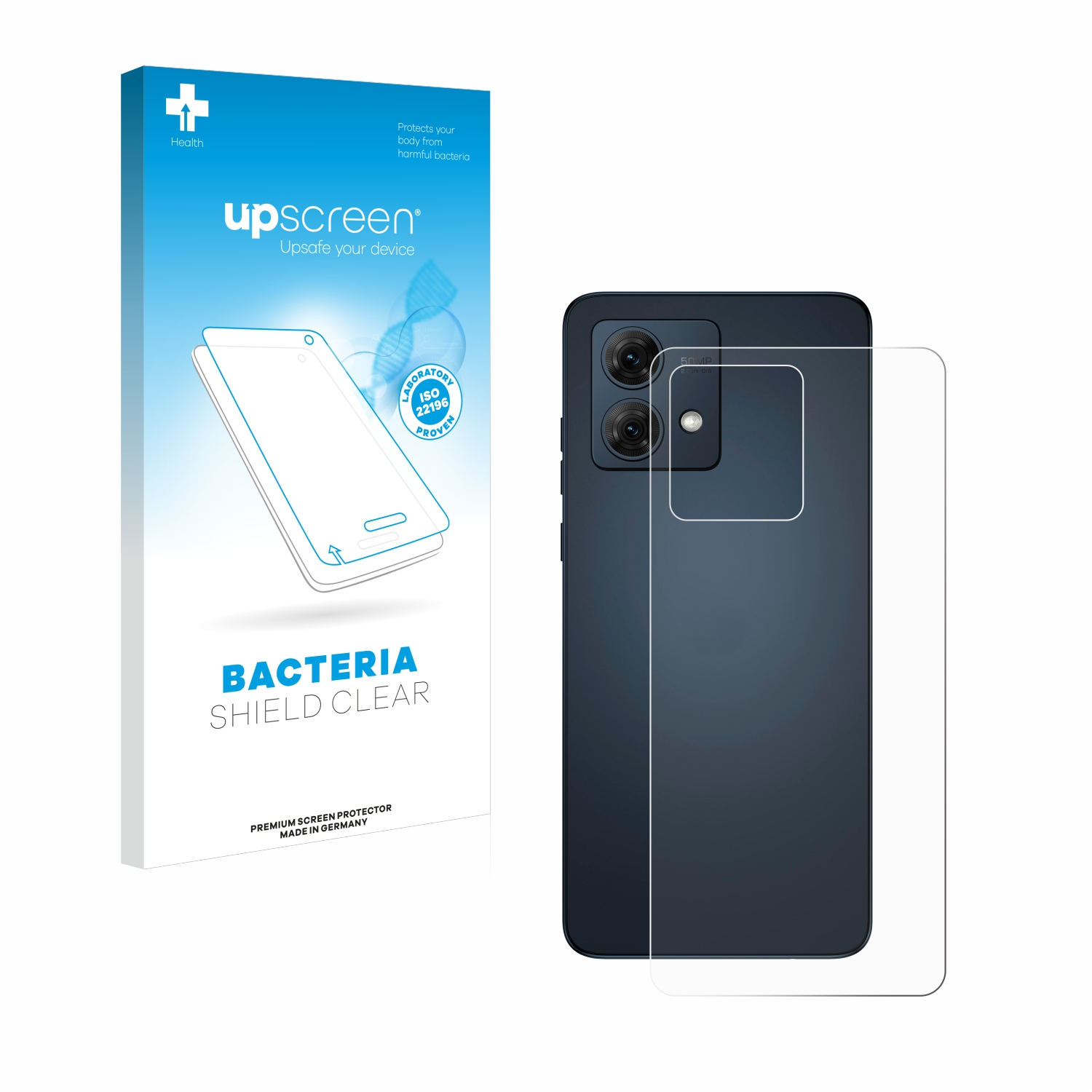 UPSCREEN antibakteriell klare Schutzfolie(für Moto Motorola G84)