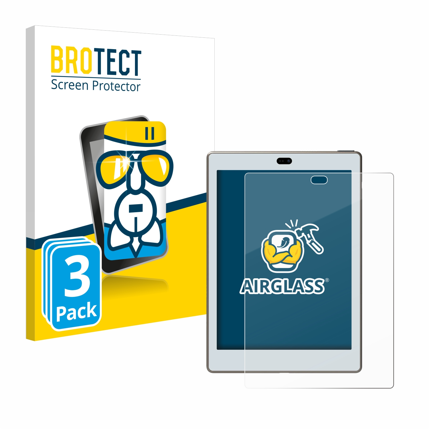 Bigme BROTECT Schutzfolie(für S6 Airglass Lite) klare 3x Color