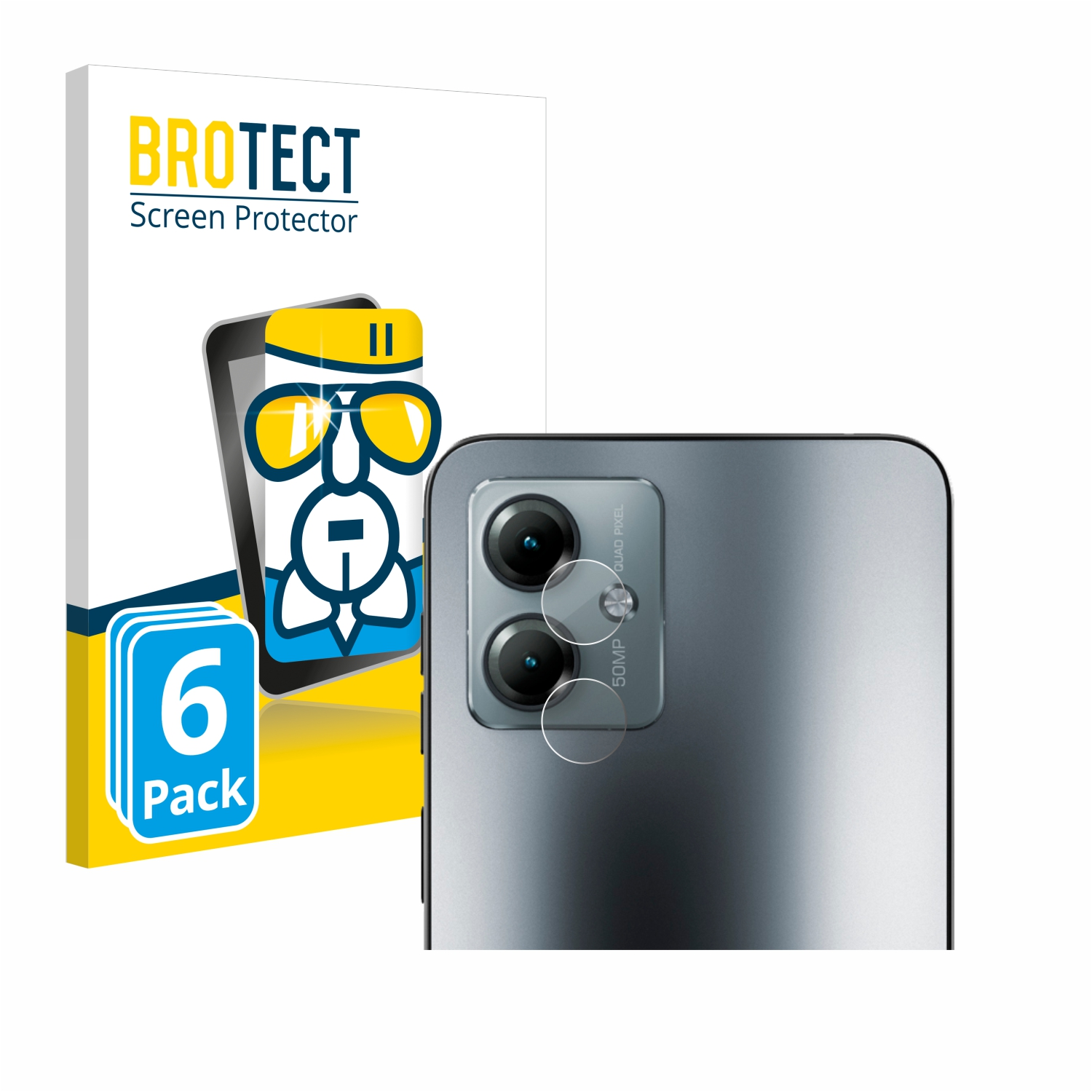 BROTECT 6x Motorola Schutzfolie(für klare Airglass Moto G14)
