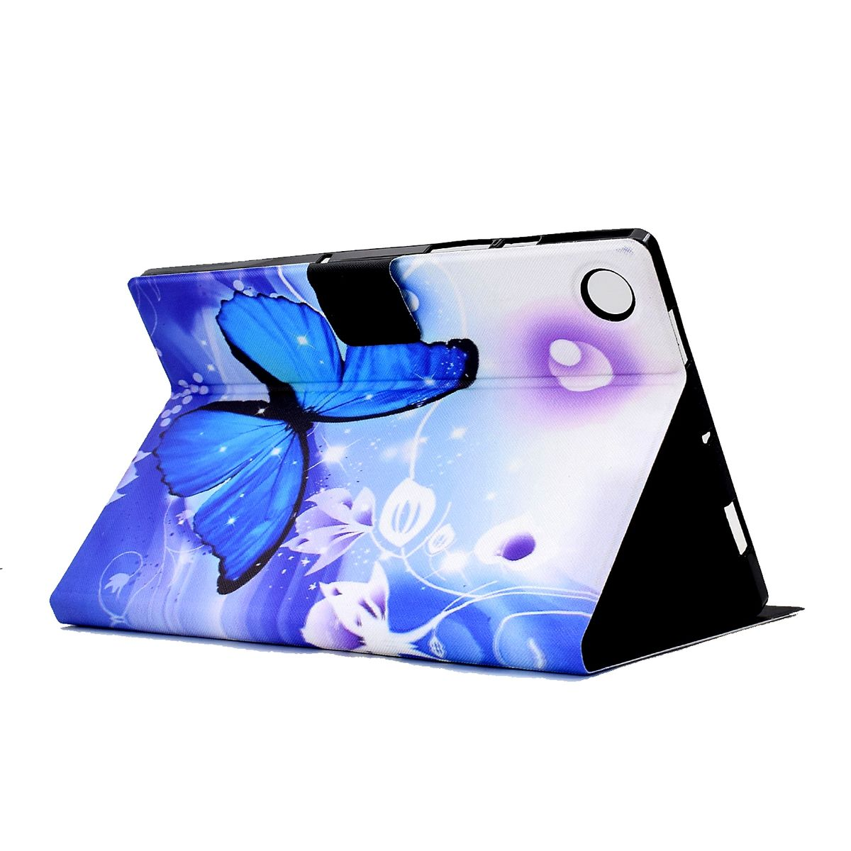 Tablethülle / Full Samsung Cover Druck Cover Muster Silikon aufstellbar Kunstleder, für Blau Motiv WIGENTO Kunststoff mit /