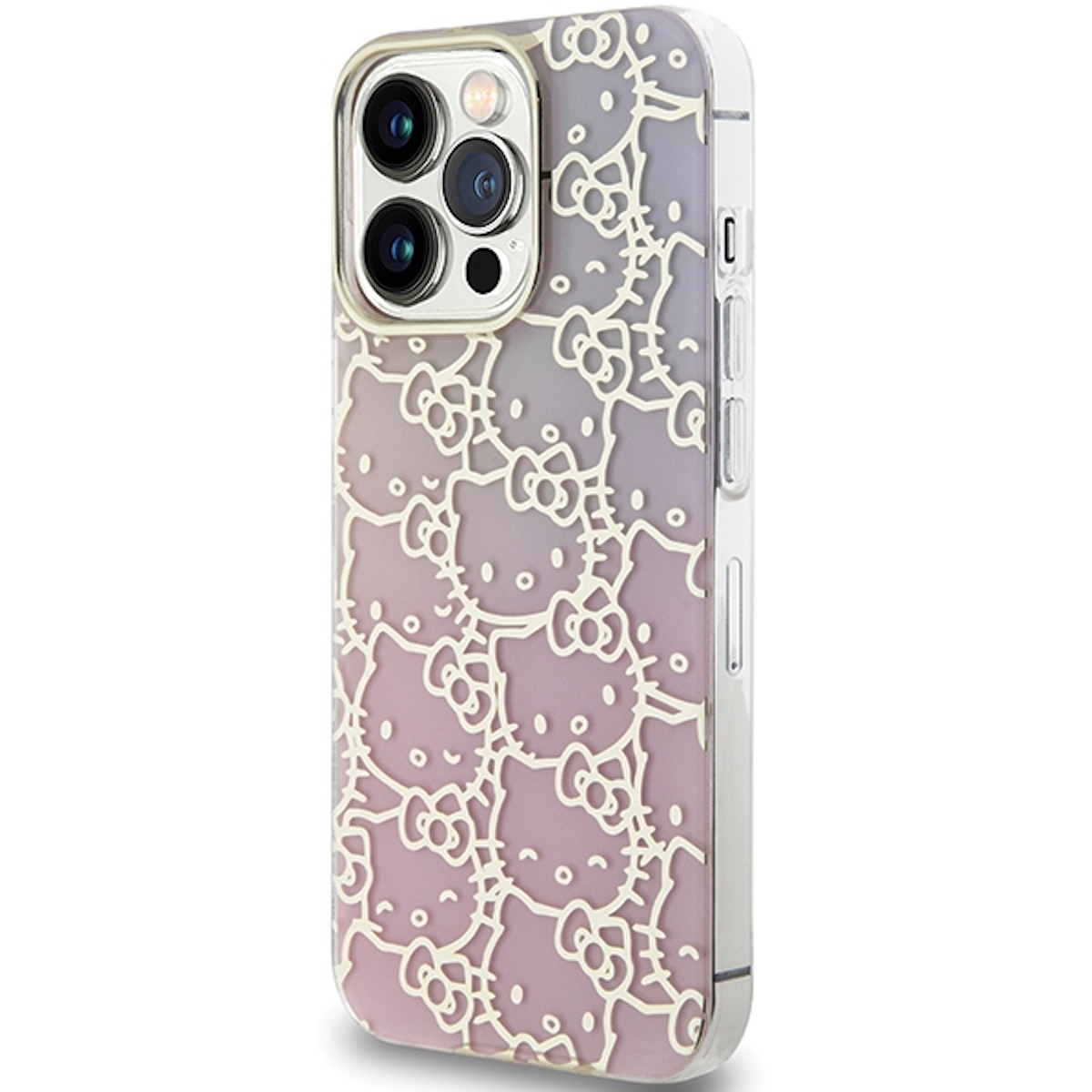 KITTY 15 iPhone Schutzhülle Max, Rosa BY Hardcase Silikon Backcover, Cover Pro CHEFMADE Apple, Cover HELLO Design,