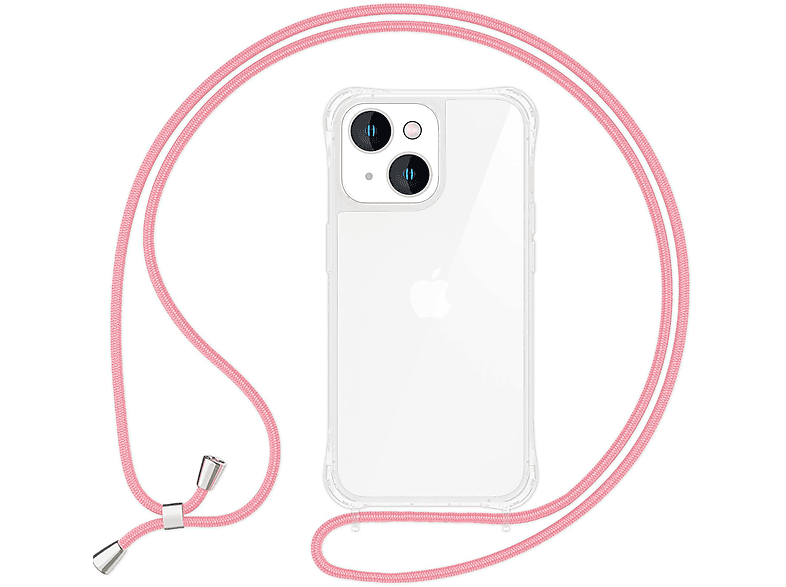 NALIA Neon Handyhülle Transparent Für IPhone 12 Pro – Pink, TPU Silikon, Stoßfest & Dünn, Mit Erhöhtem Kameraschutz