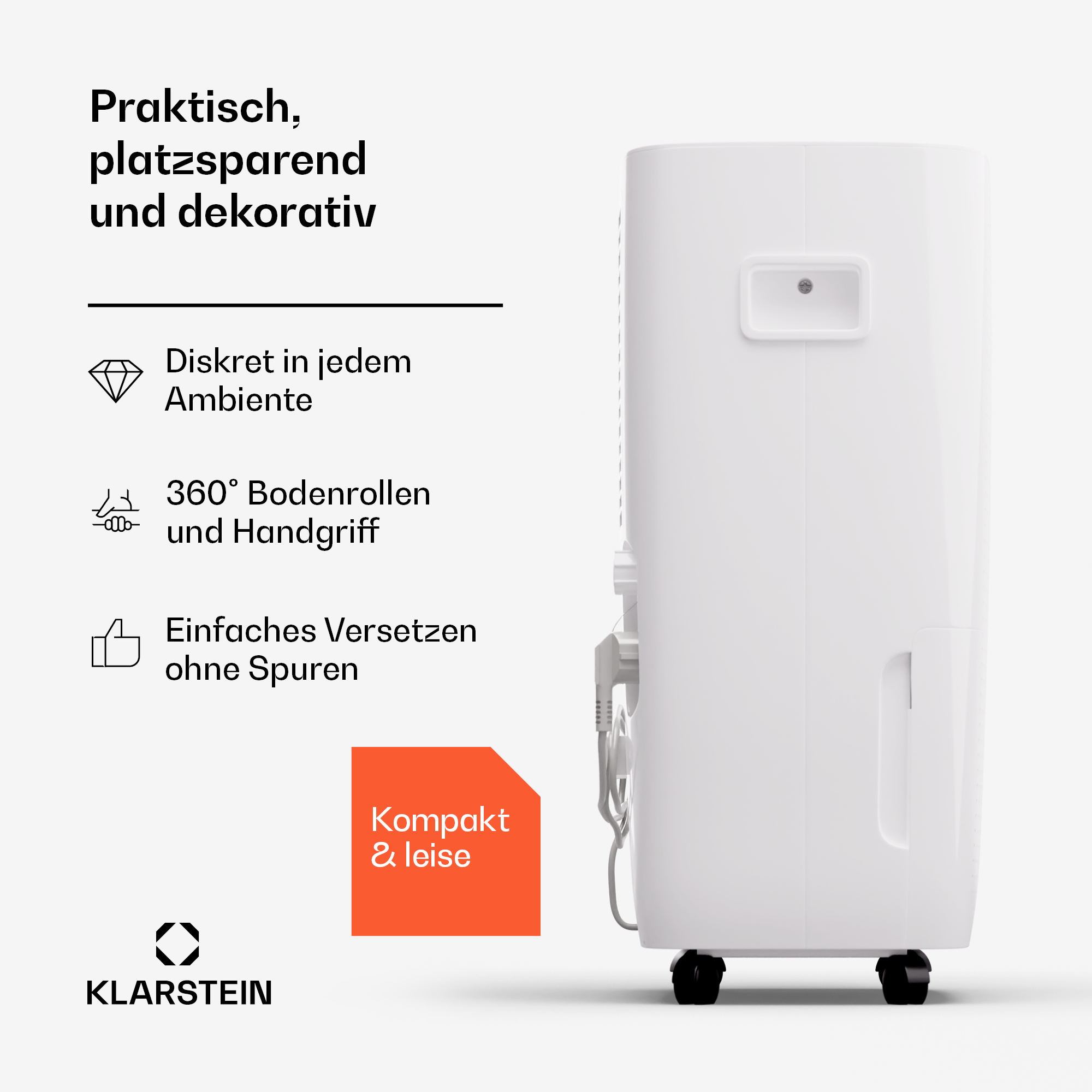 KLARSTEIN DryFy Connect m²) Raumgröße: 65 Luftentfeuchter Weiss