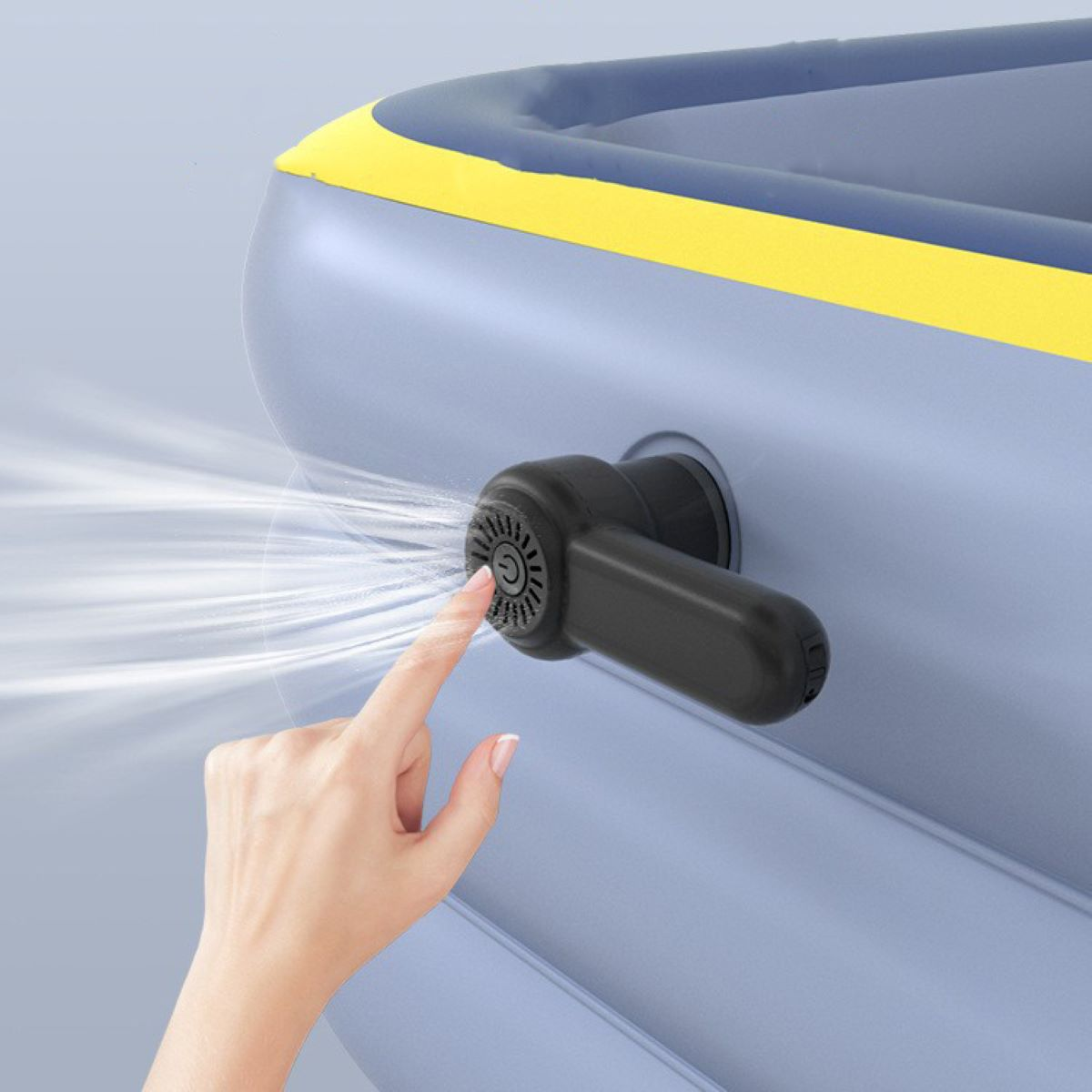 LACAMAX Schnurlose elektrische Luftpumpe - einem Pumpen Luftpumpe und Schritt in Füllen