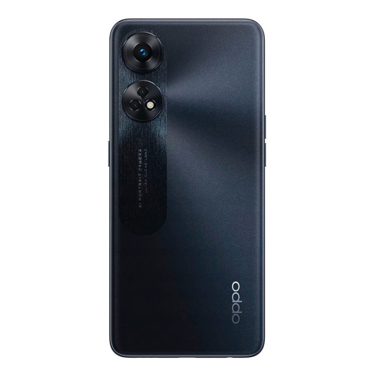 Schwarzes Smartphone, Dual-Objektiv-Kamera, isoliert auf weißem Hintergrund.
