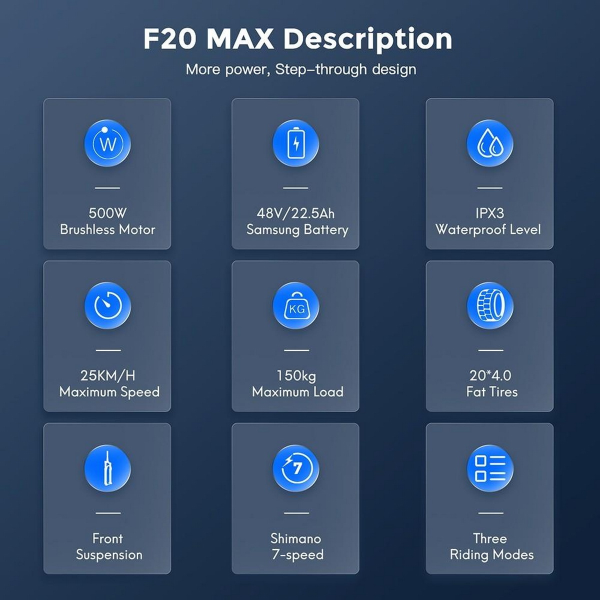 (Laufradgröße: F20 Zoll, Schwarz) 20 FAFREES Kompakt-/Faltrad Unisex-Rad, Max