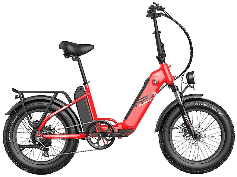 FAFREES FF20 Kompakt-/Faltrad (Laufradgröße: 20 Zoll, Unisex-Rad, Rot) | Unisex E-Bikes