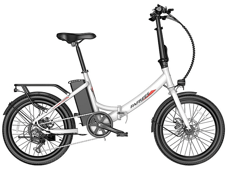 FAFREES F20 LIGHT Kompakt-/Faltrad 20 Zoll, (Laufradgröße: Weiß) Unisex-Rad, 522Wh