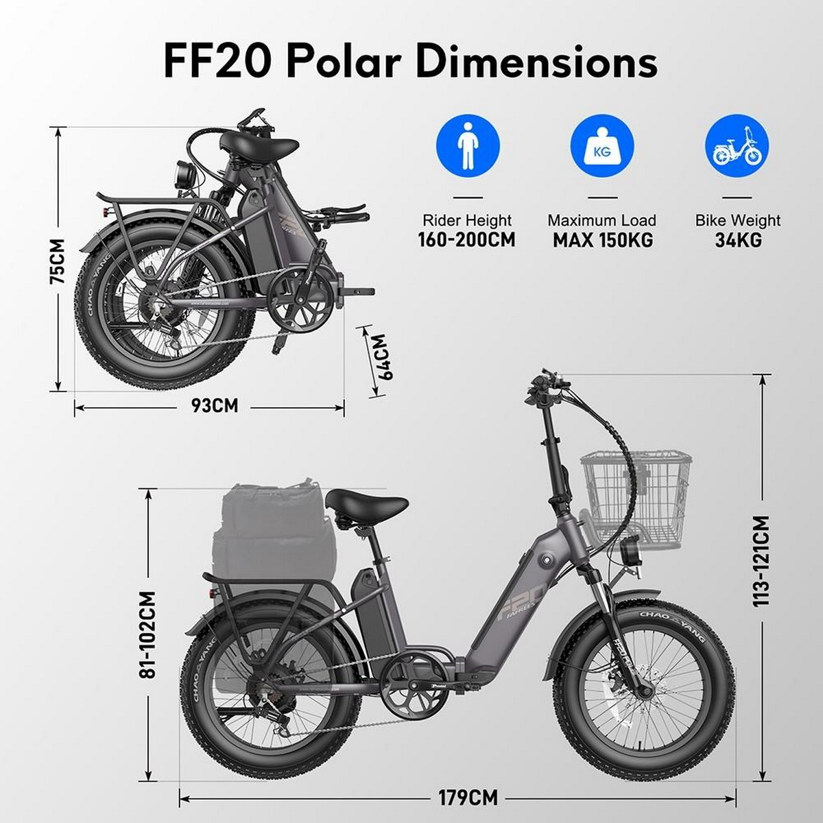 FF20 (Laufradgröße: Kompakt-/Faltrad Weiß) 20 FAFREES Zoll, Unisex-Rad,