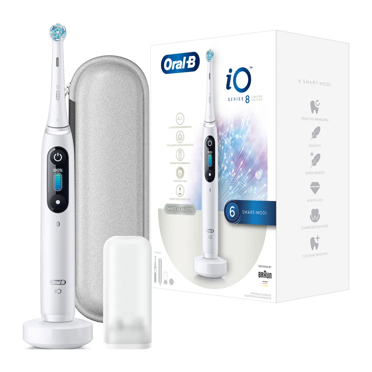 ORAL-B iO Series 8 weiß Elektrische Zahnbürste