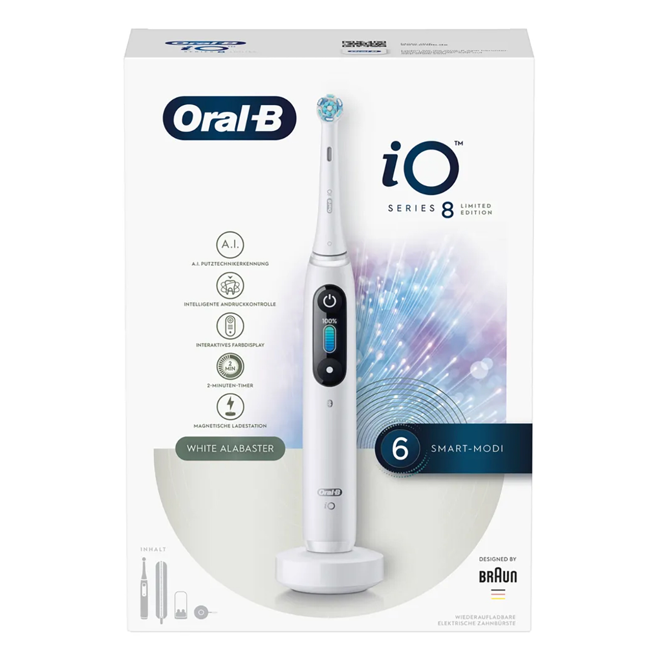 ORAL-B iO Series 8 weiß Zahnbürste Elektrische