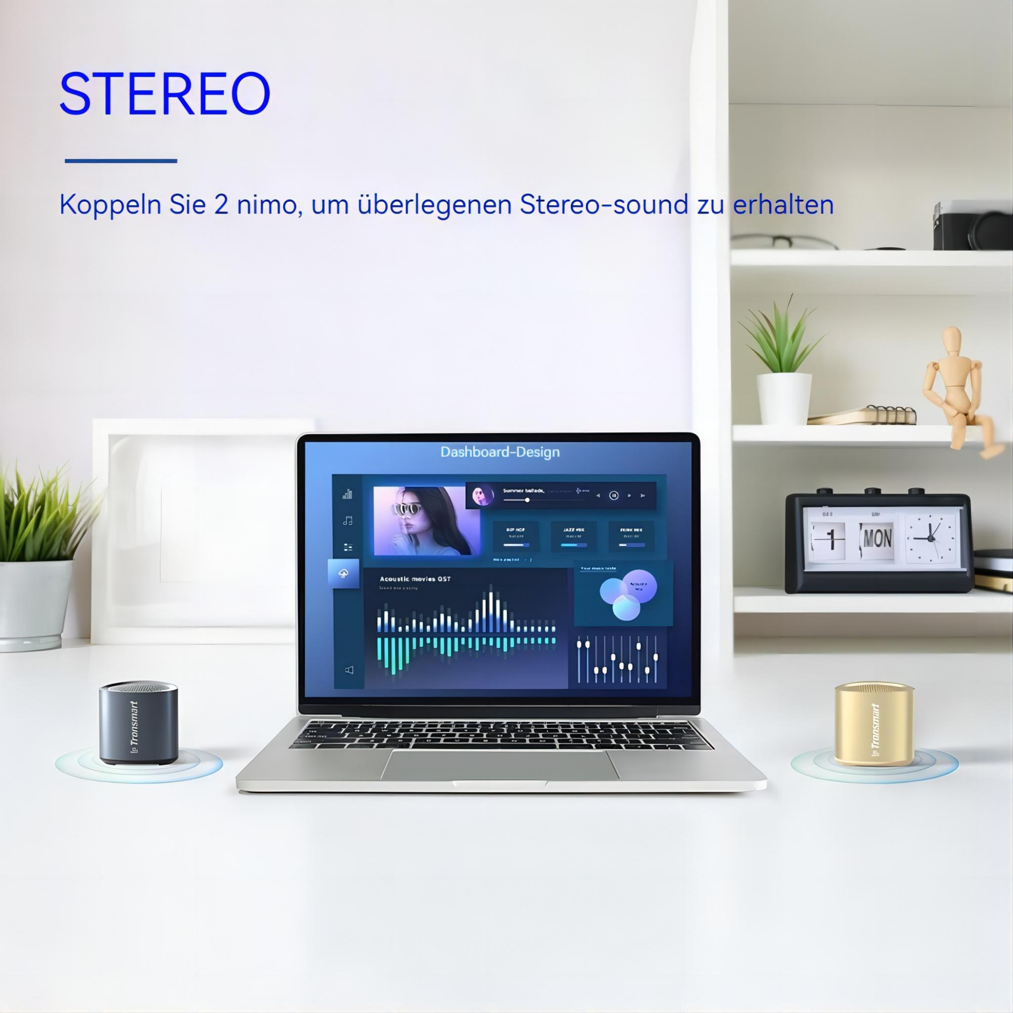 TRONSMART Nimo Bluetooth (DE), (Lautsprechersystem schwarz) Lautsprecher