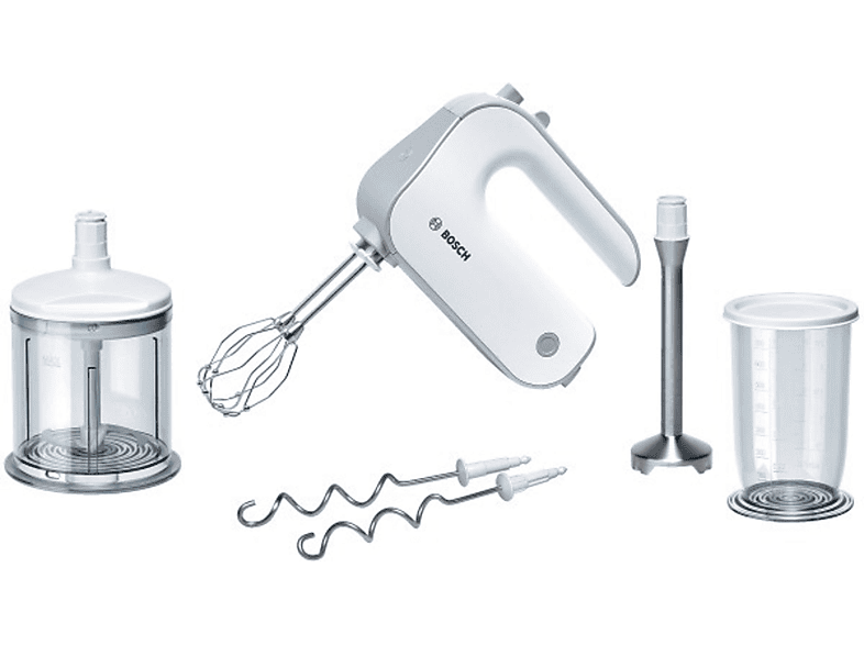 BOSCH MFQ 4080 WEISS/SILBER Handmixer Weiß/Silber (500 Watt, 5 l)