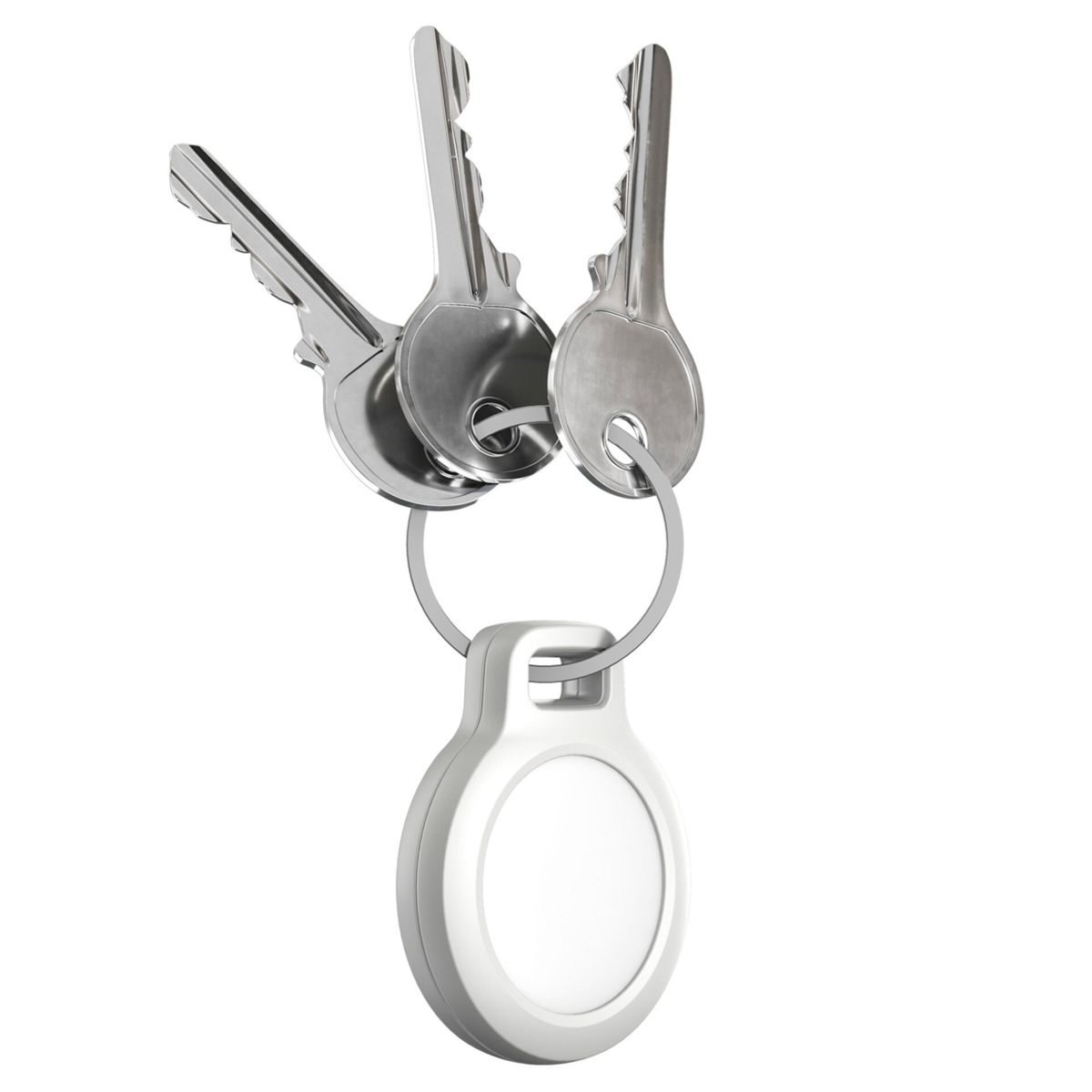 NOMAD Rugged Keychain für AirTag weiß Befestigungszubehör White