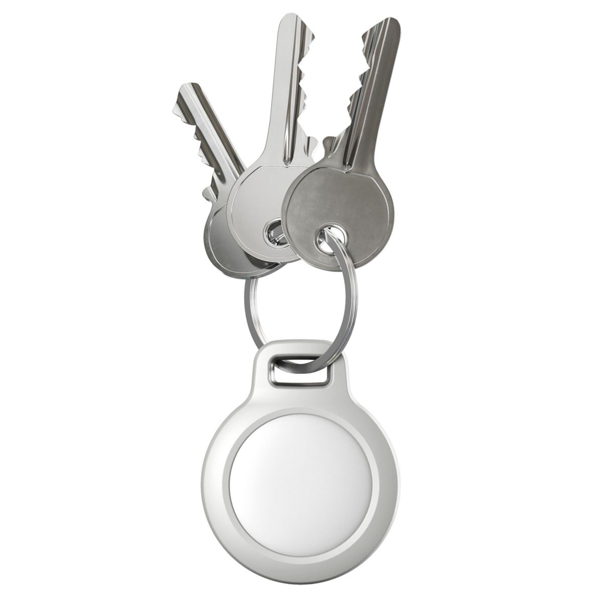 NOMAD Rugged Keychain für AirTag weiß Befestigungszubehör White