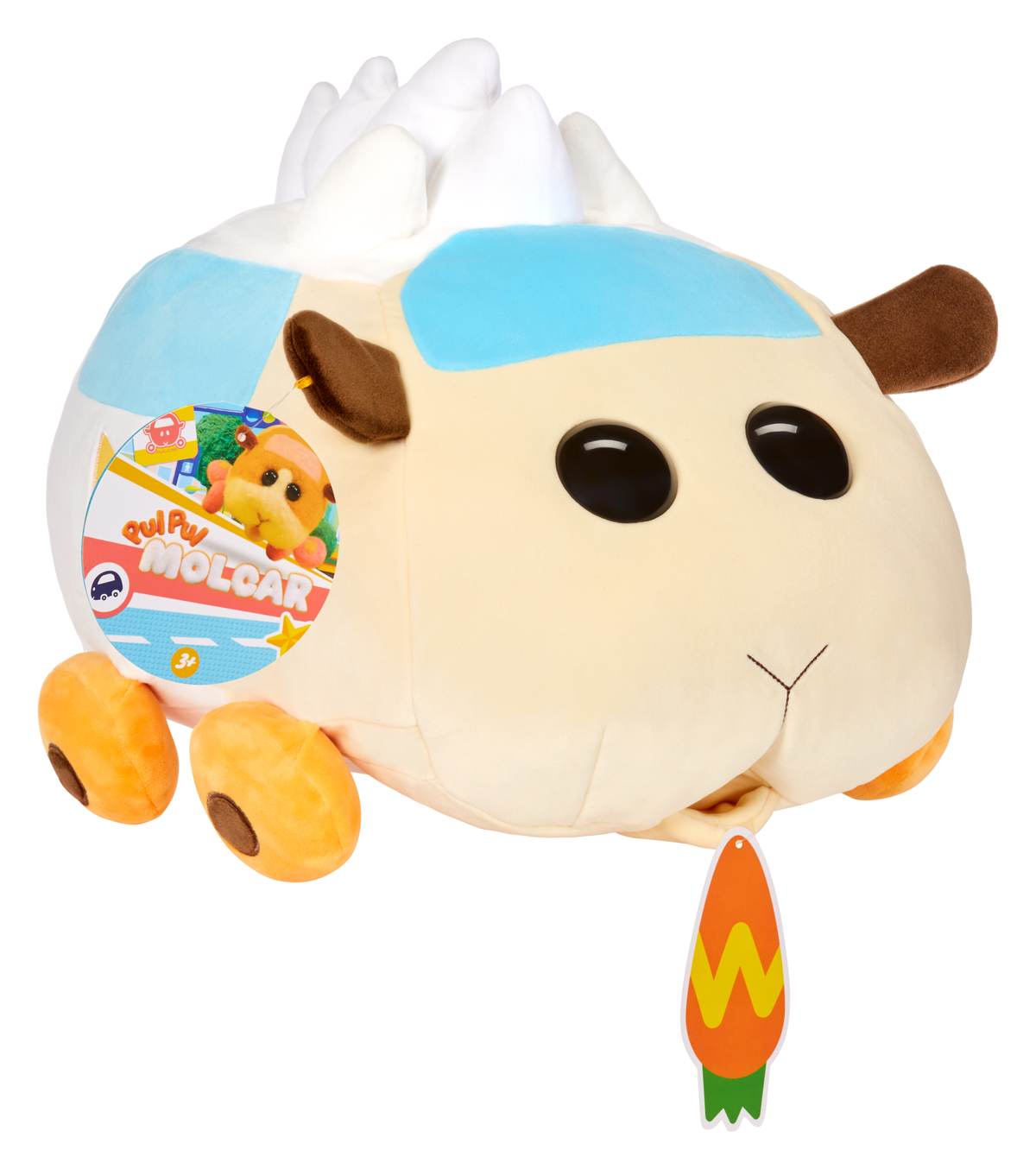 Un morbido peluche a forma di personaggio dell'anime 