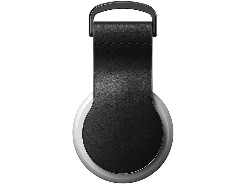 Airtag Loop Schlüsselanhänger schwarz Black NOMAD Leather degrees 90
