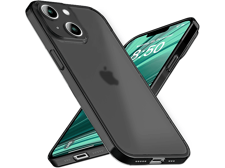 NALIA Extrem Dünnes 0,3mm Mattes Hardcase, Backcover, Apple, iPhone 14 Plus, Schwarz