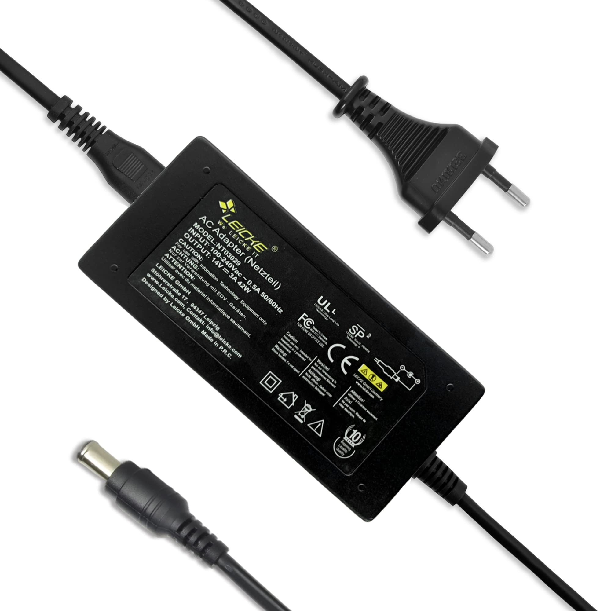 SyncMaster LEICKE 42W Netzteil für 14V 6.0x4.4mm Netzteil,Ladegeräte AC Stecker Ladegerät Monitor Samsung