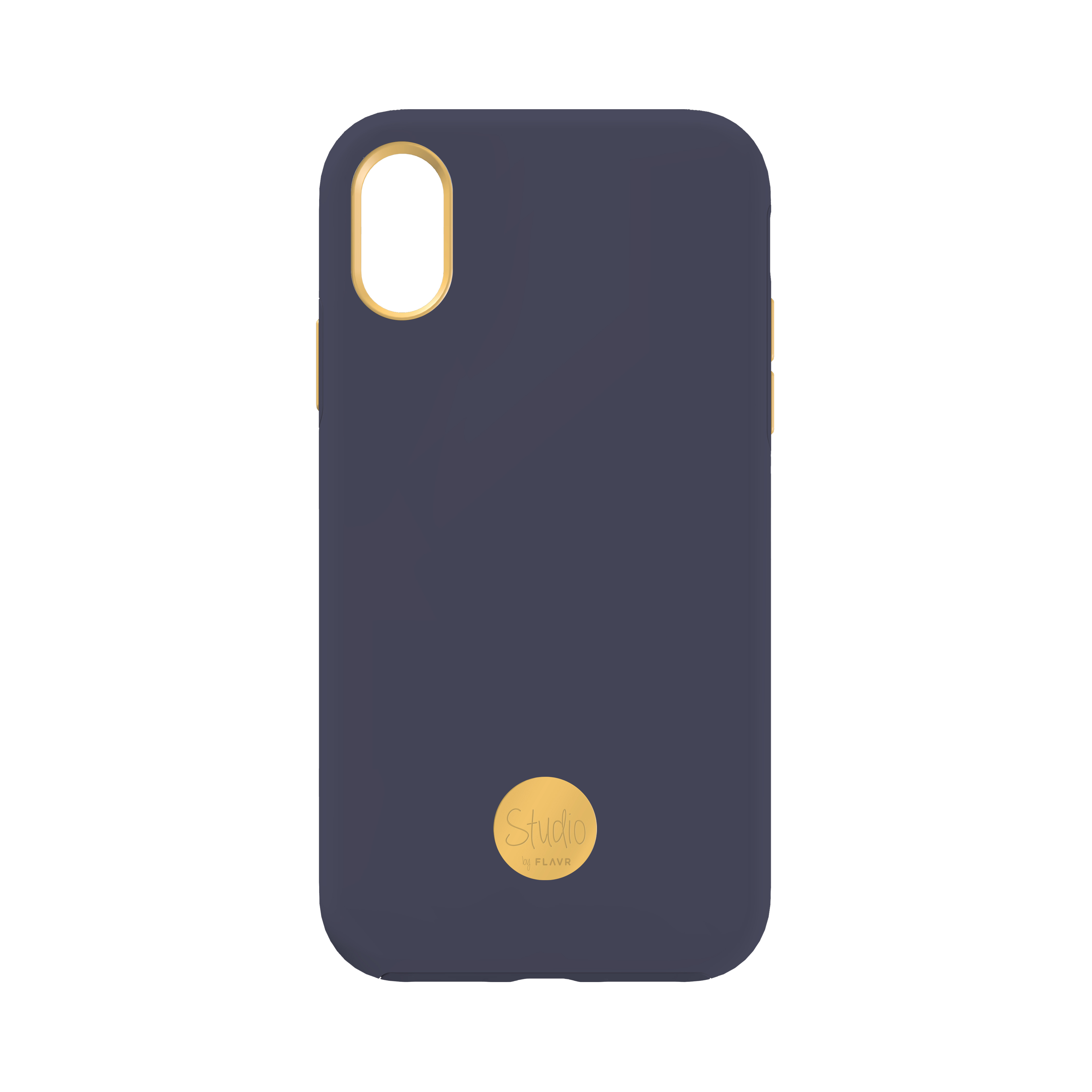 FLAVR Studio XR, BLUE IPHONE Pure APPLE, Navy, Backcover
