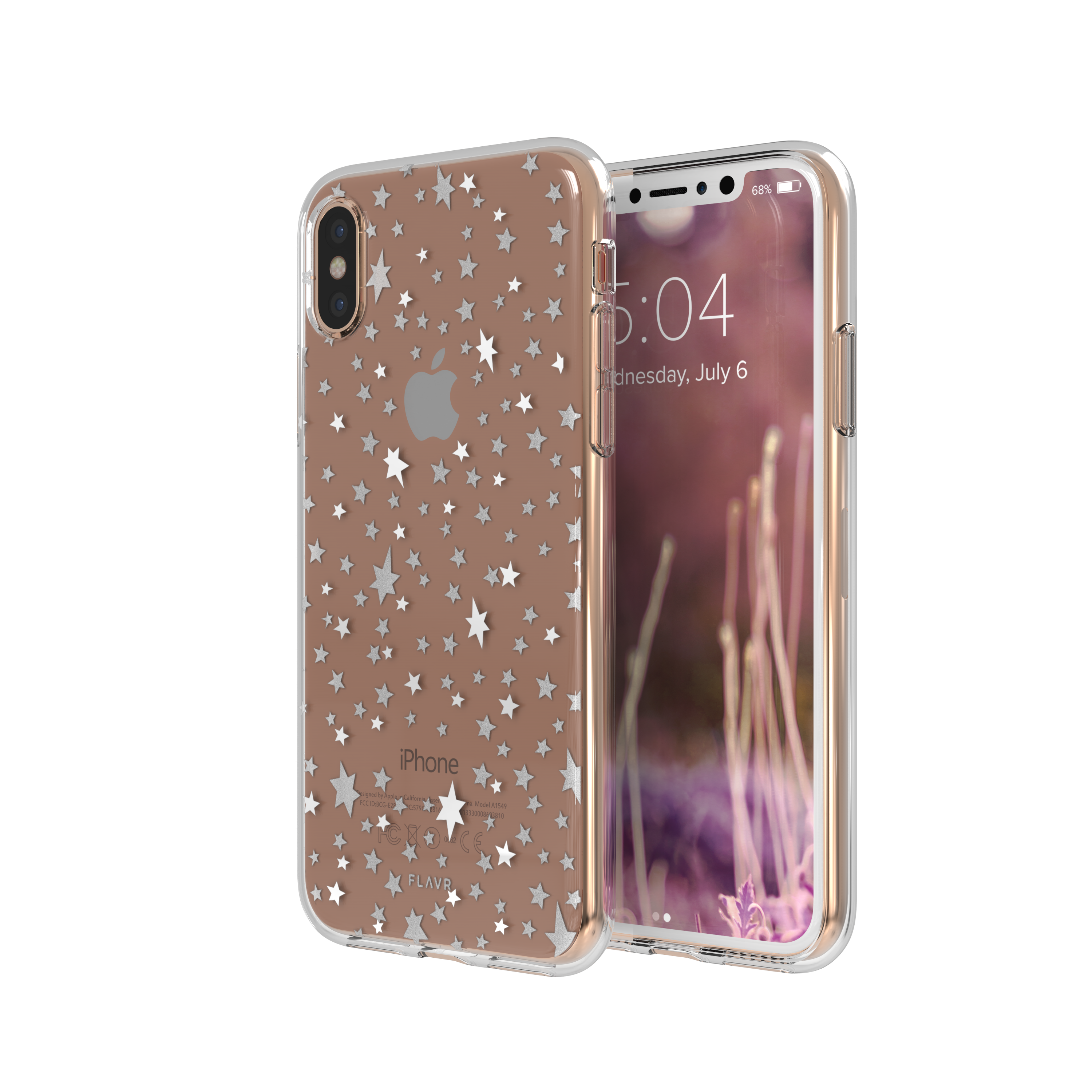 FLAVR iPlate Starry COLOURFUL X/XS, IPHONE Nights, Backcover, APPLE