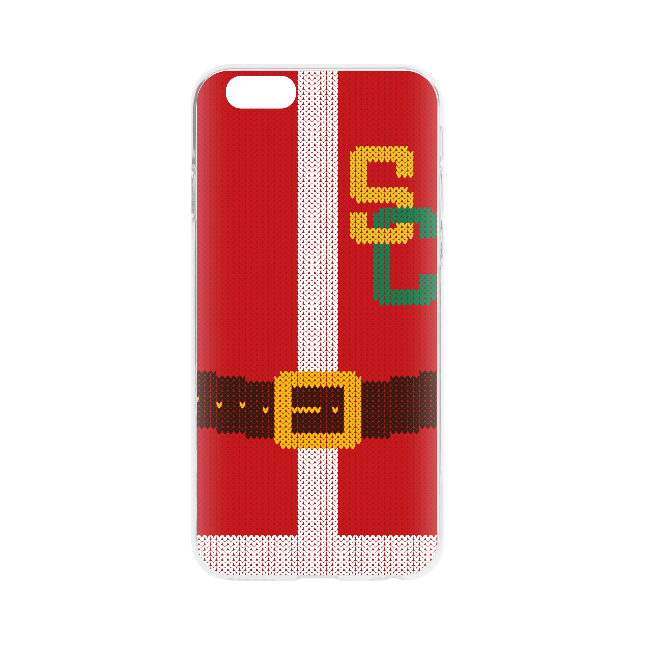 6/6S, COLOURFUL Xmas Ugly College IPHONE FLAVR Sweater APPLE, Cardcase Backcover, Santa,