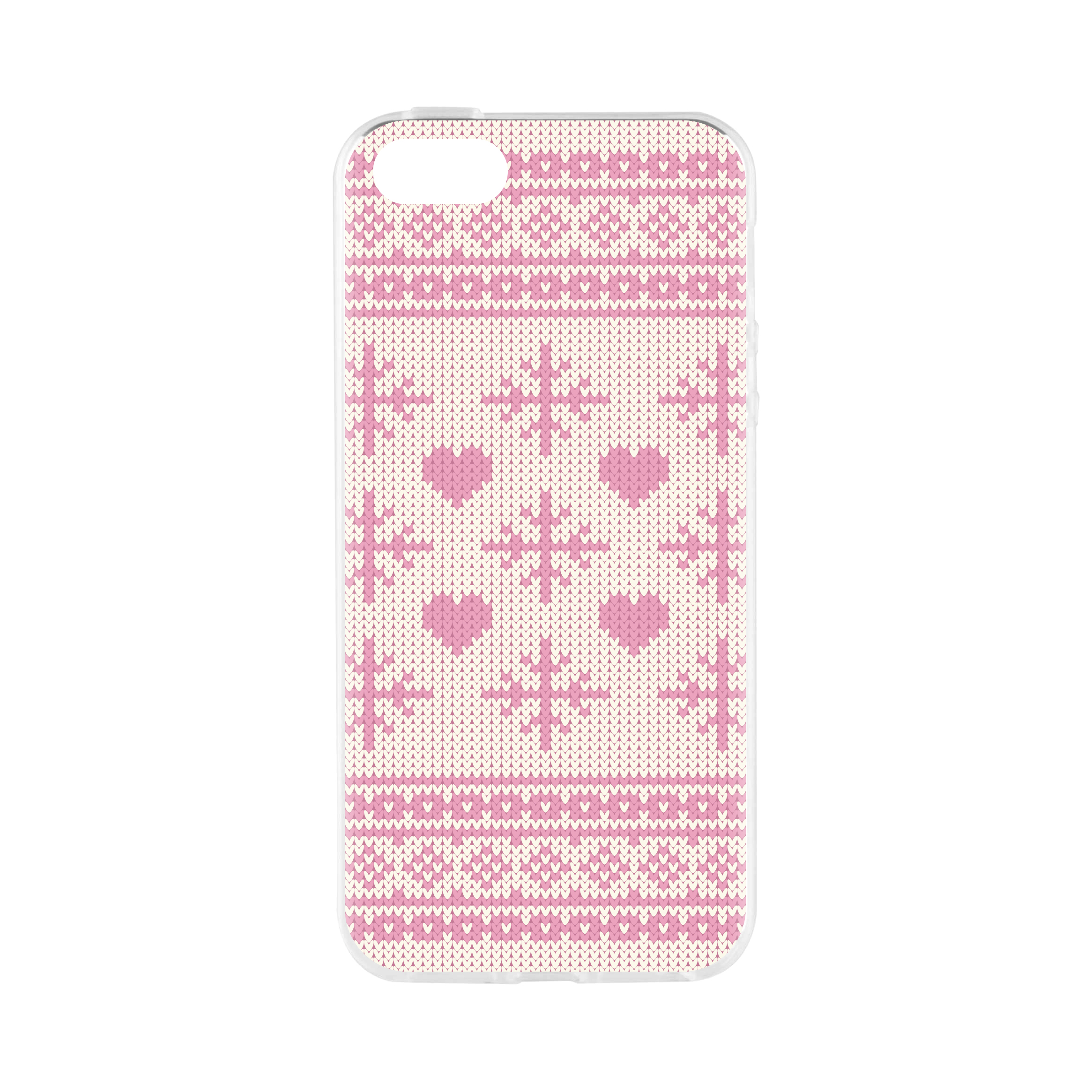 5/5S/SE, APPLE, PINK Xmas Backcover, Sweater, FLAVR IPHONE Ugly Cardcase