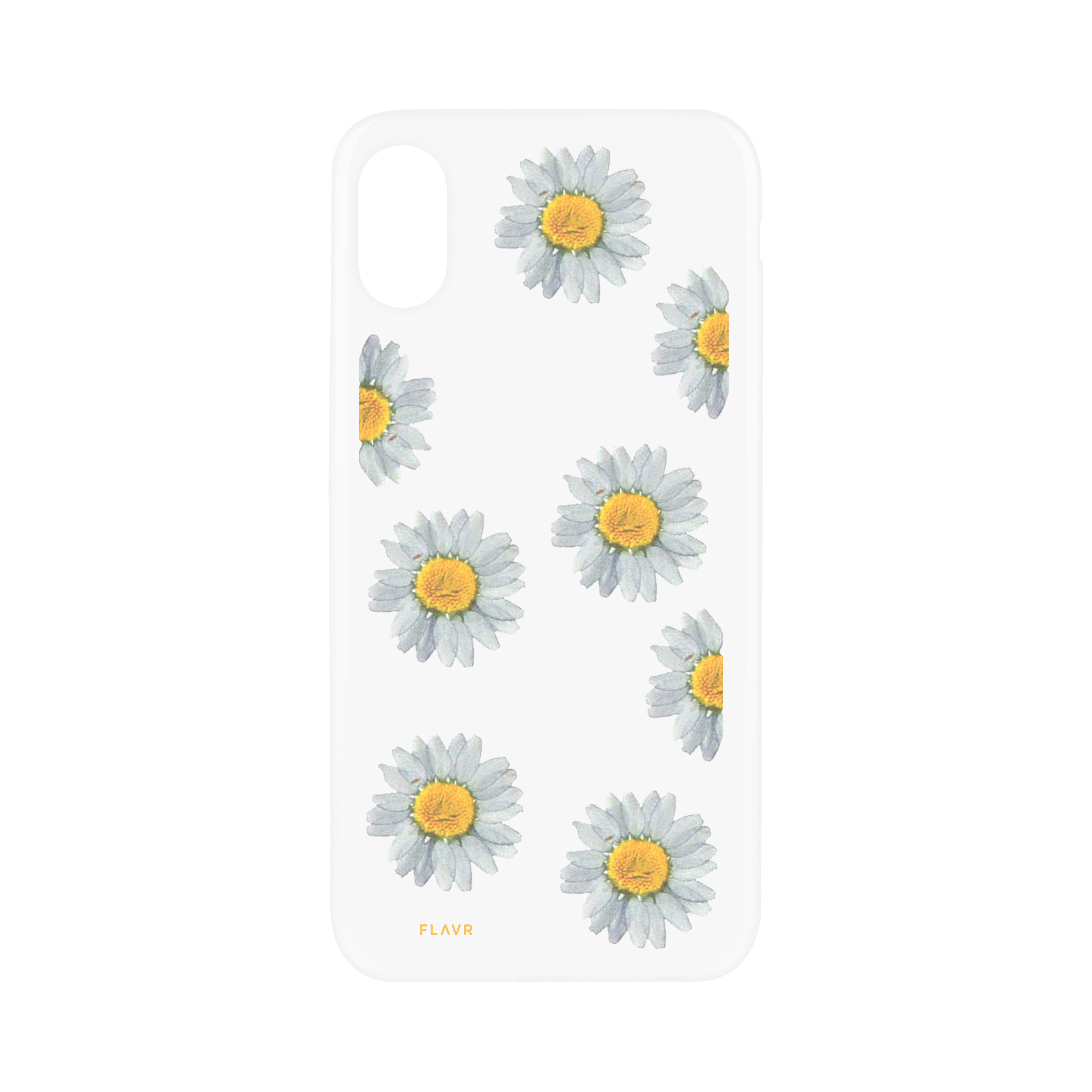 Flower iPlate COLOURFUL APPLE, Daisy, IPHONE X/XS, Real Backcover, FLAVR
