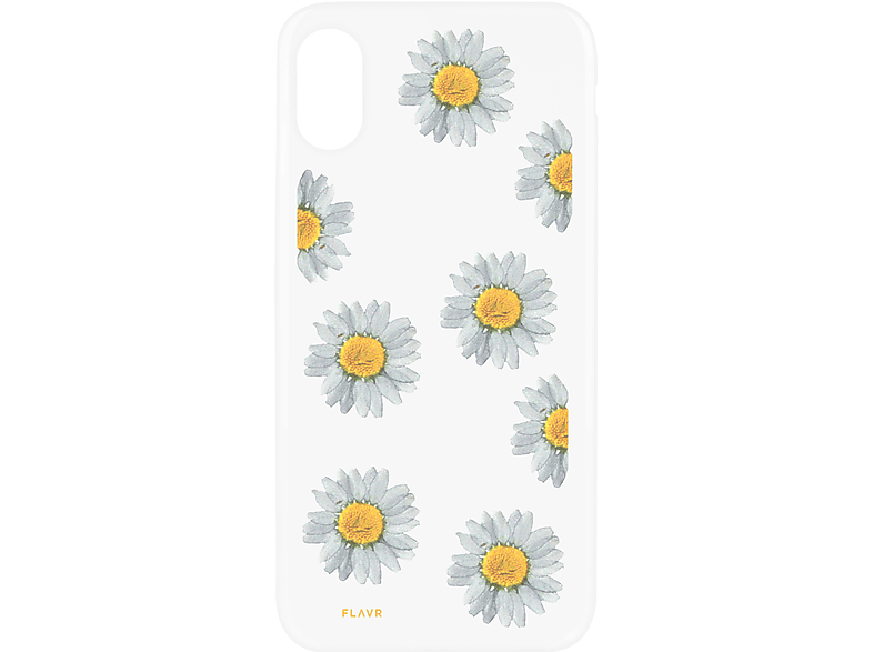 FLAVR iPlate Real Flower Daisy, Backcover, APPLE, IPHONE X/XS, COLOURFUL