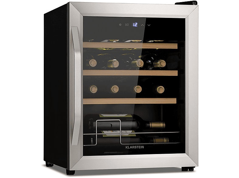 KLARSTEIN Vinamour 16 Uno Weinkühlschrank (EEK G, Edelstahl)