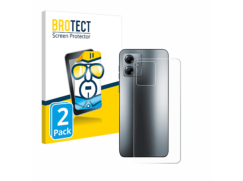 BROTECT 2x klare Schutzfolie(für Motorola Moto G14)