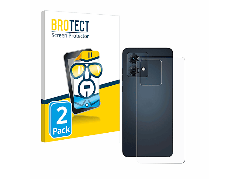 BROTECT 2x klare Schutzfolie(für Motorola Moto G84)