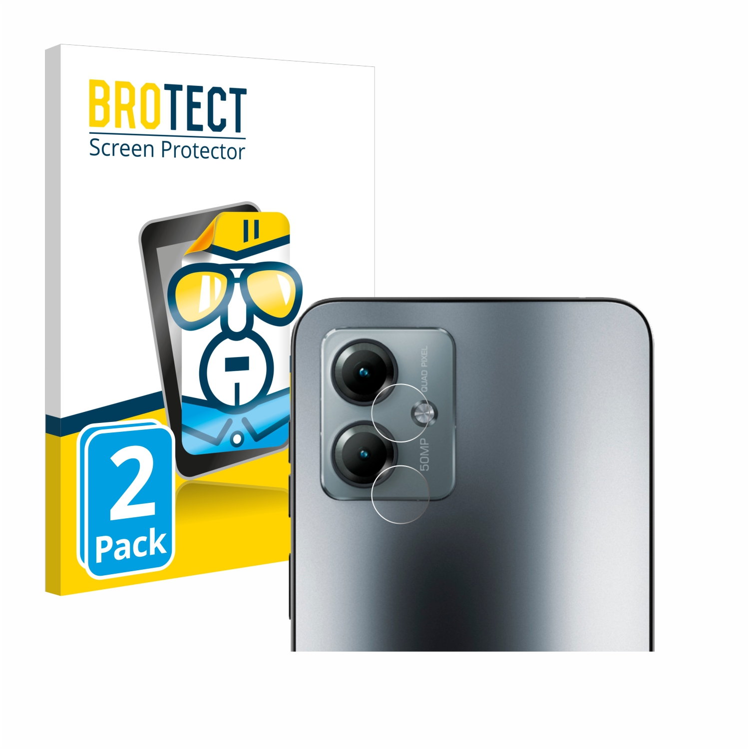 BROTECT 2x klare Schutzfolie(für Motorola G14) Moto