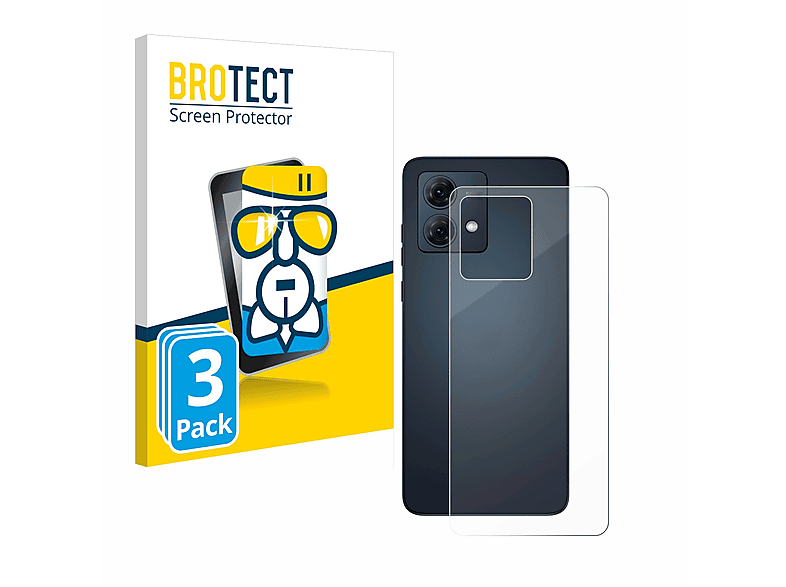 BROTECT 3x Airglass klare Schutzfolie(für Motorola Moto G84)