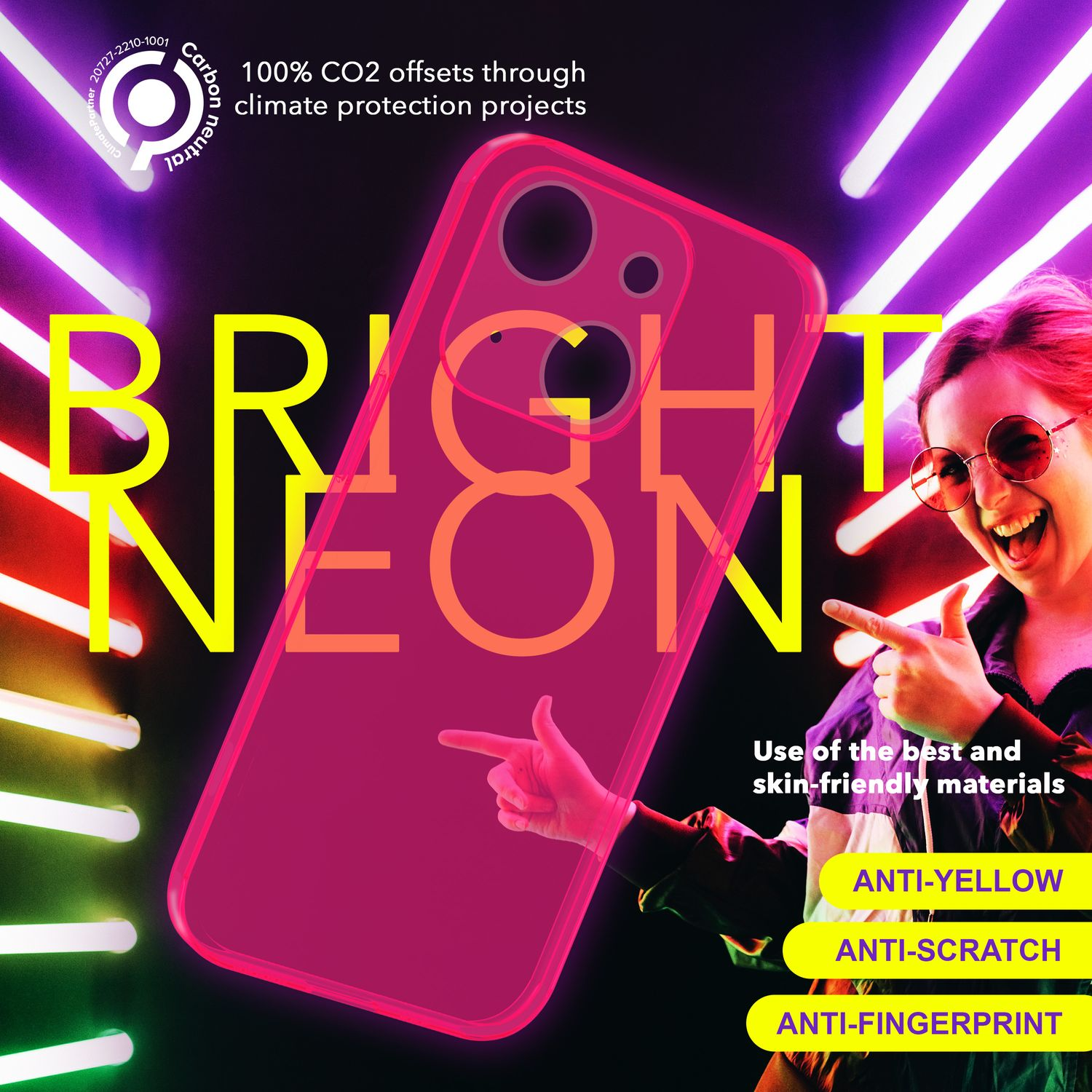 NALIA Klar Transparente Neon Silikon 15, Apple, Hülle, Backcover, iPhone Pink