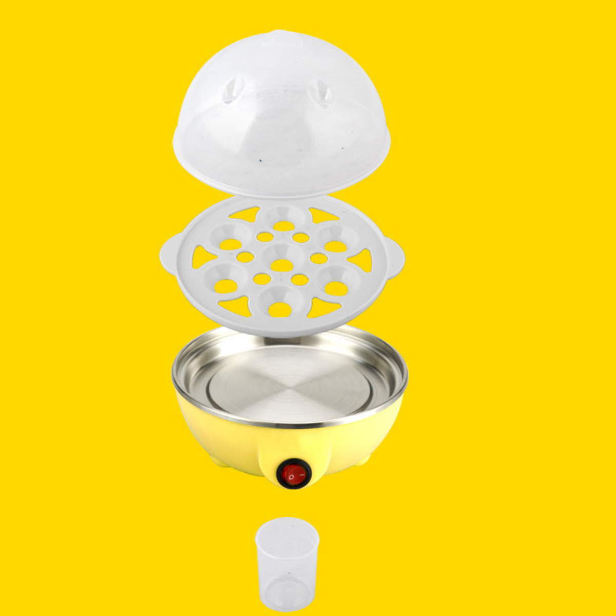 Mini-Multifunktions-Eierkocher automatischer UWOT Hausgebrauch mit für Abschaltung den Dampfgarer