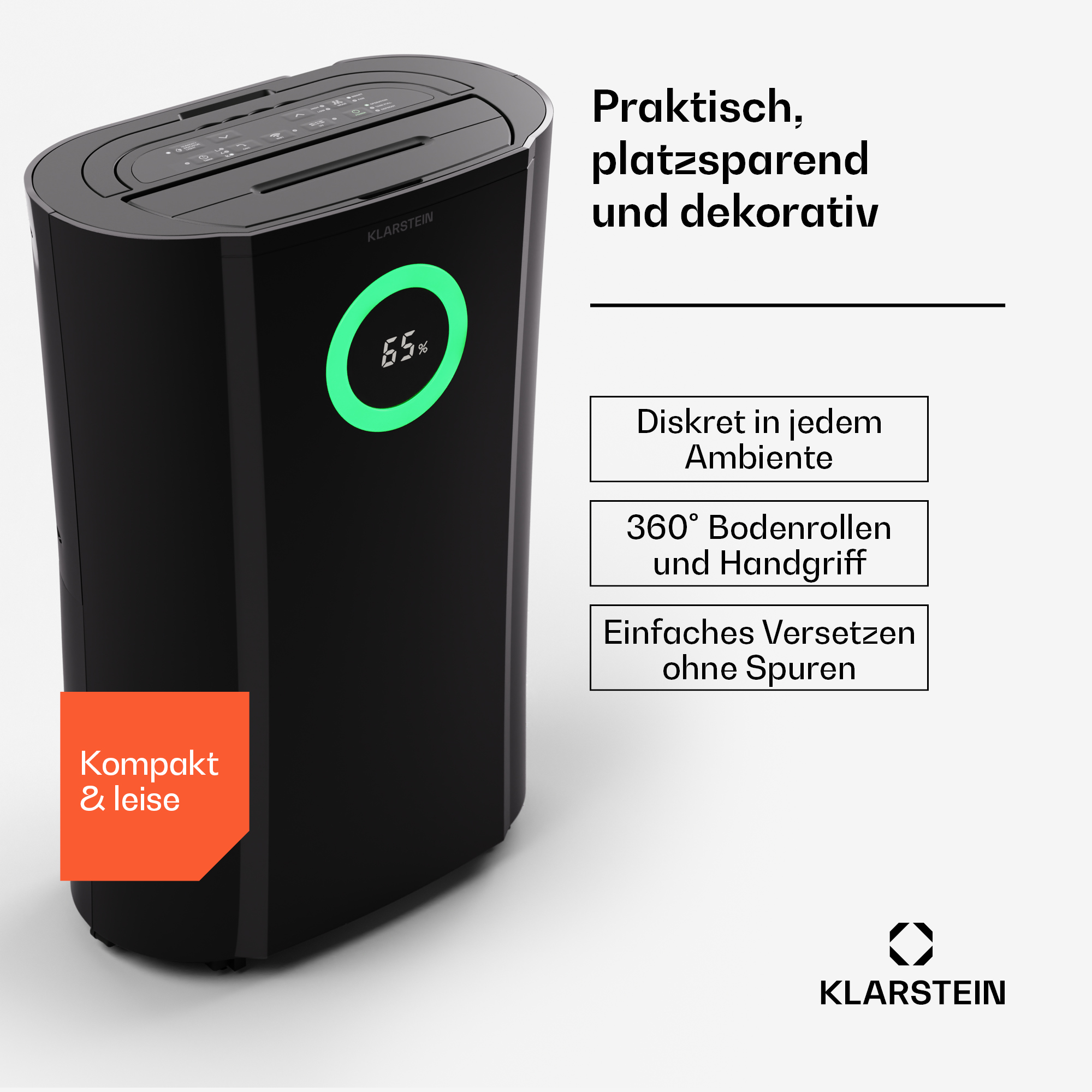 Pro KLARSTEIN Anthrazit, 30 DryFy m²) Connect Raumgröße: Luftentfeuchter