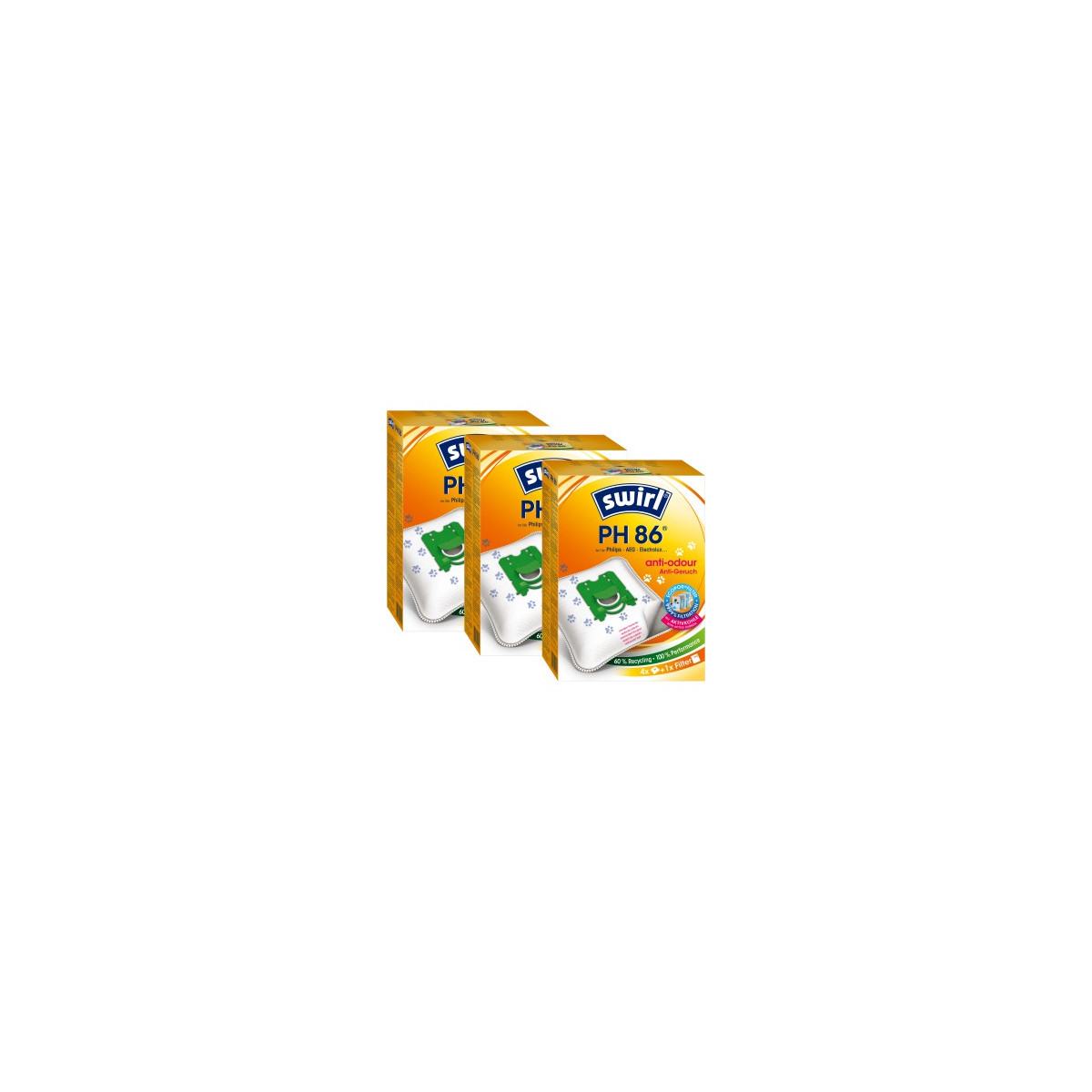 SWIRL EcoPor® Odour Anti Staubsaugerbeutel 86 PH