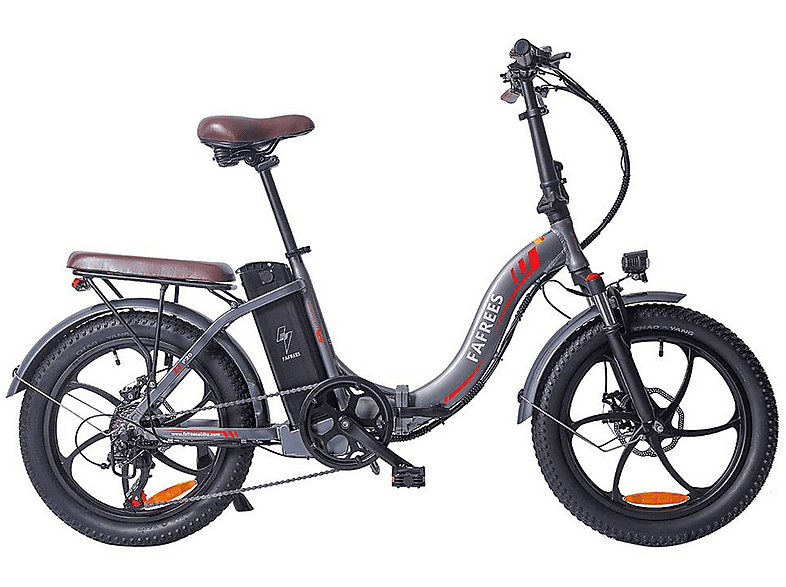 FAFREES F20 Pro Kompakt-/Faltrad (Laufradgröße: 20 Zoll, Unisex-Rad, Grau) | Unisex E-Bikes