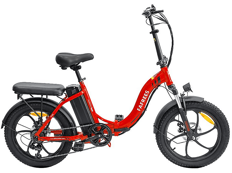 Zoll, Unisex-Rad, FAFREES Rot) Kompakt-/Faltrad 20 (Laufradgröße: F20
